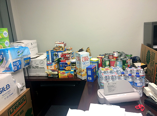 donations to nursing flood drive